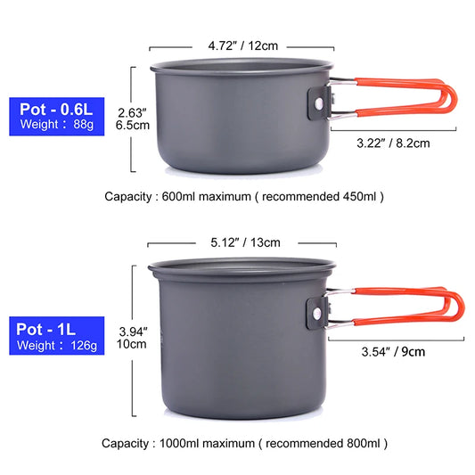 Camping Cookware & Burner Set