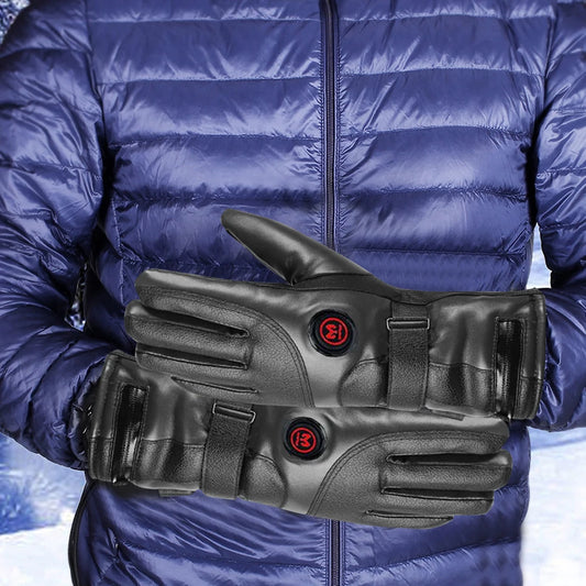 Thermal Electric Gloves Waterproof Touchscreen Gloves Cold Weather Gloves for Outdoor Motorcycle Ski Cycling