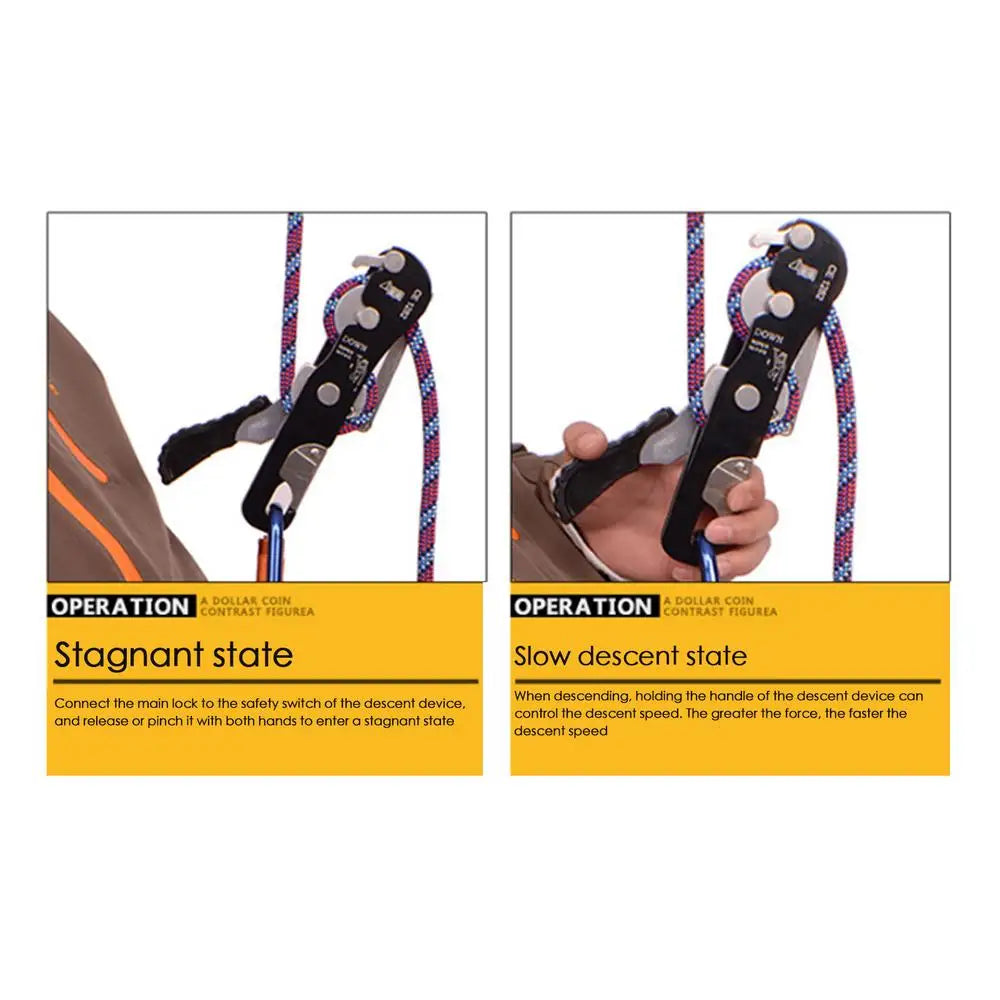 Climbing Belay Self-Locking Rope Rescue Device