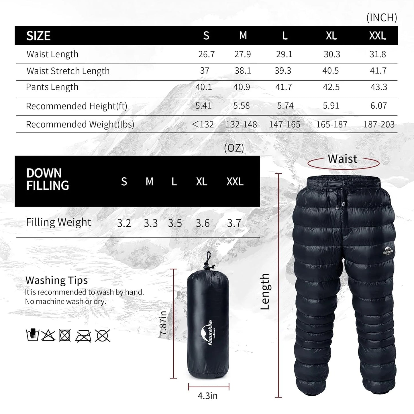 Duck Down Trousers