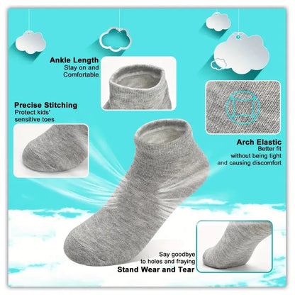 40 Pairs of Simple Black, White, and Gray Socks,