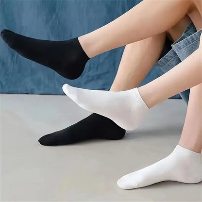 40 Pairs of Simple Black, White, and Gray Socks,