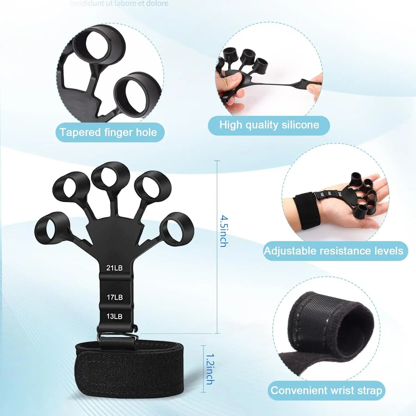 Hand, Stress Ball & Forearm Ring Exercisers