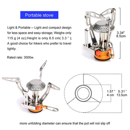 Camping Cookware & Burner Set