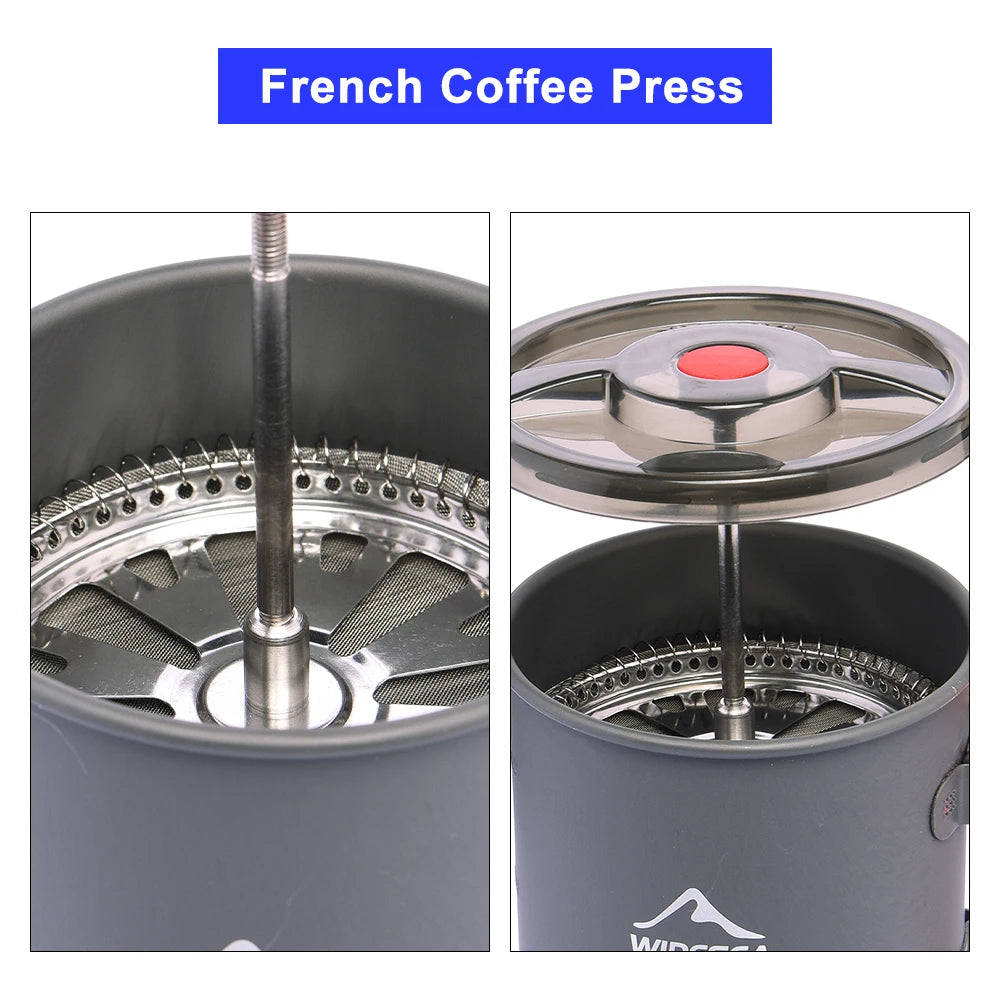 Coffee Pot with French Press & Mug