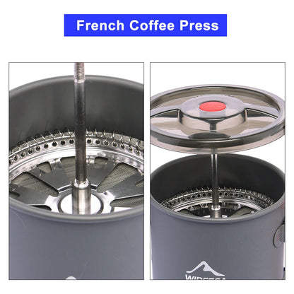 Coffee Pot with French Press & Mug