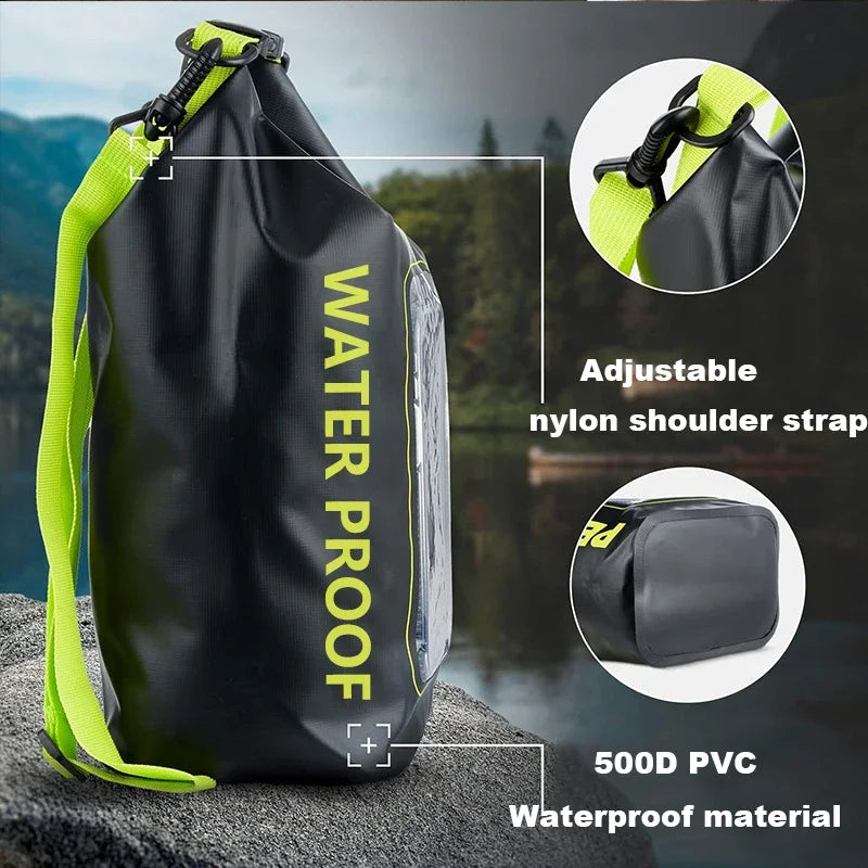 Dry Bag with Shoulder Strap & Phone Touch