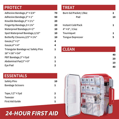 OSHA First Aid Kit, 350 Pieces