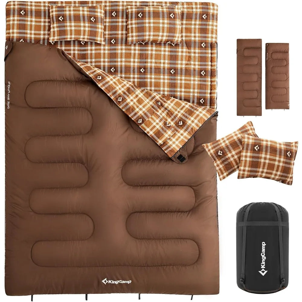 Double XXL Flannel Sleeping Bag