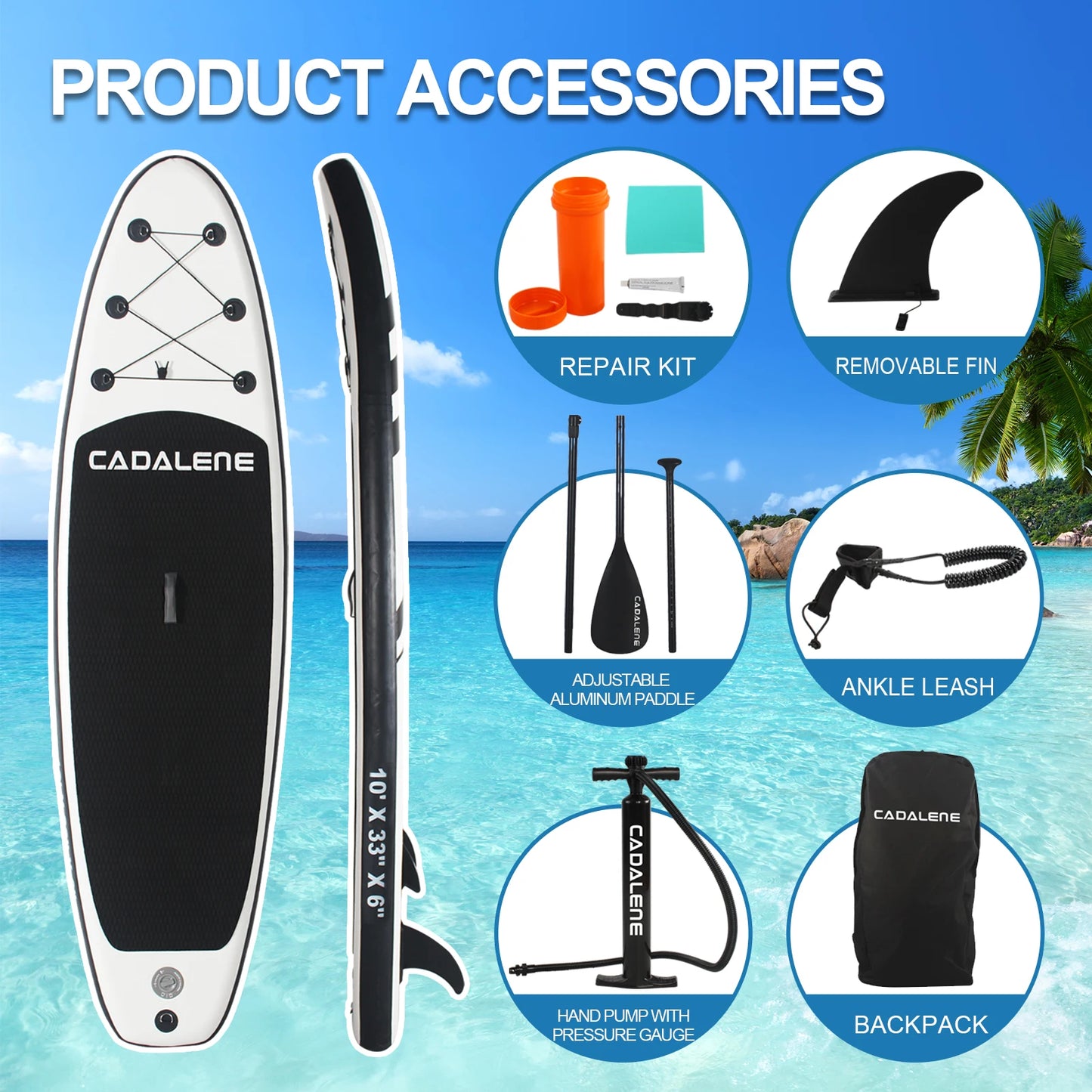 10' Inflatable Paddle Board