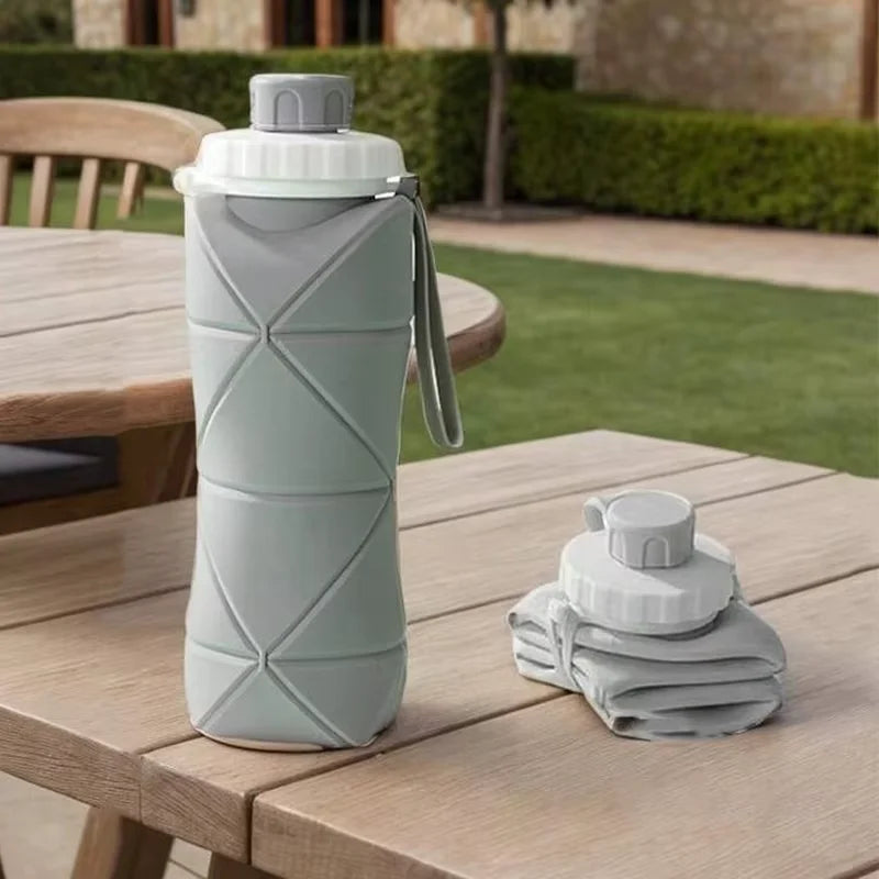 Drinking Bottles 600ml Folding Reusable