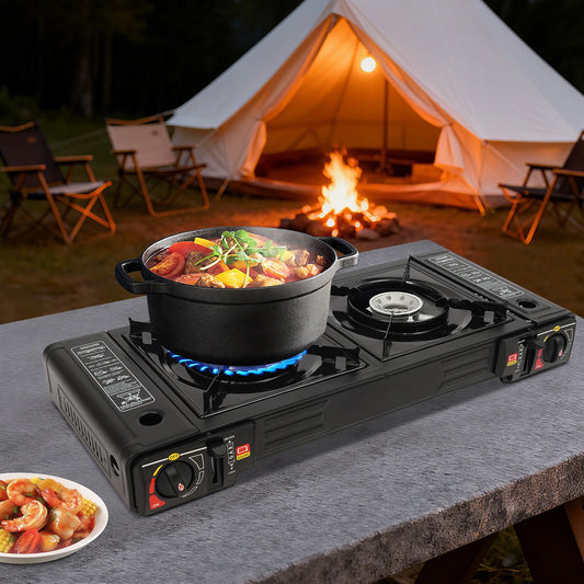2 Burners Gas Stove & Carrying Case