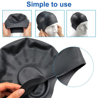 Swimming Cap with Ear Pockets