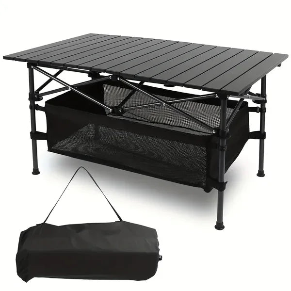 Ultra Compact Lightweight Table, Large Storage, Carry Bag