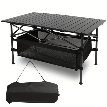 Ultra Compact Lightweight Table, Large Storage, Carry Bag