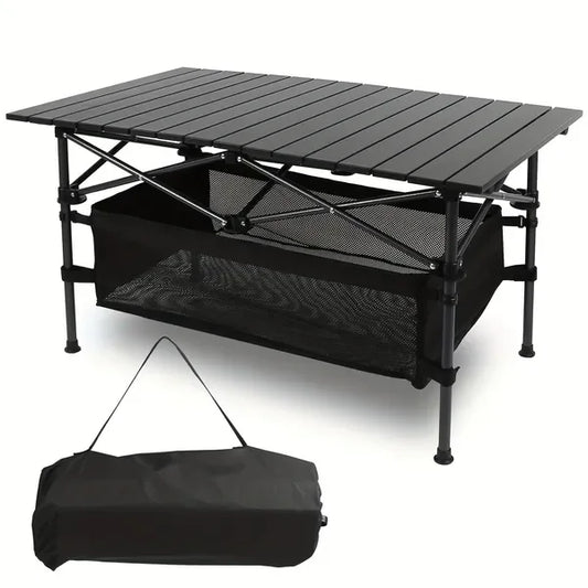 Ultra Compact Lightweight Table, Large Storage, Carry Bag
