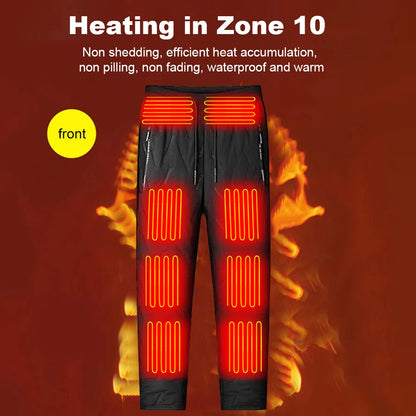 Heated Trousers Unisex 10 Zones