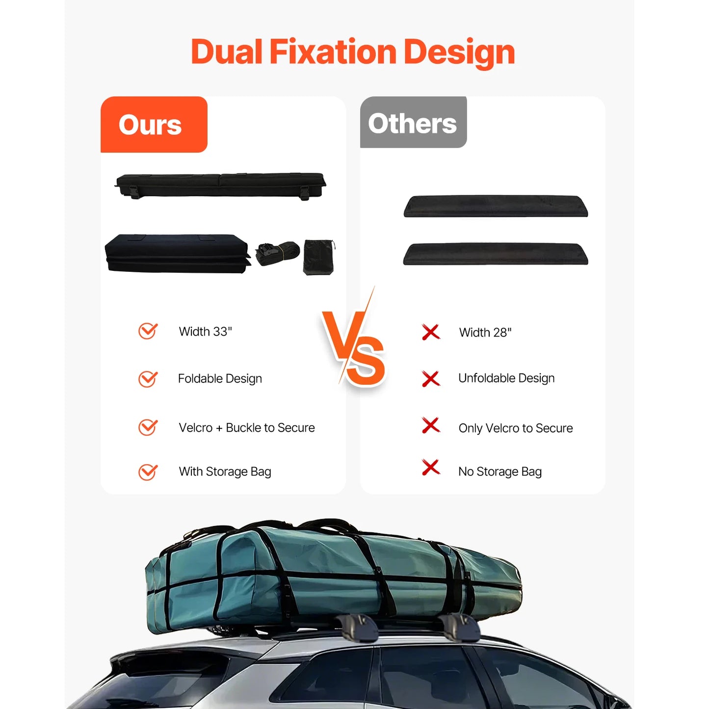 Universal Roof Rack Pads 30-inch