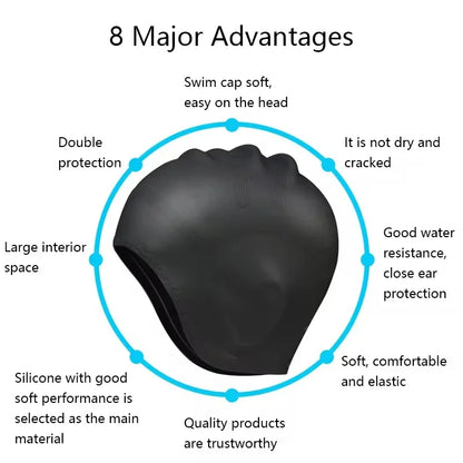Swimming Cap with Ear Pockets