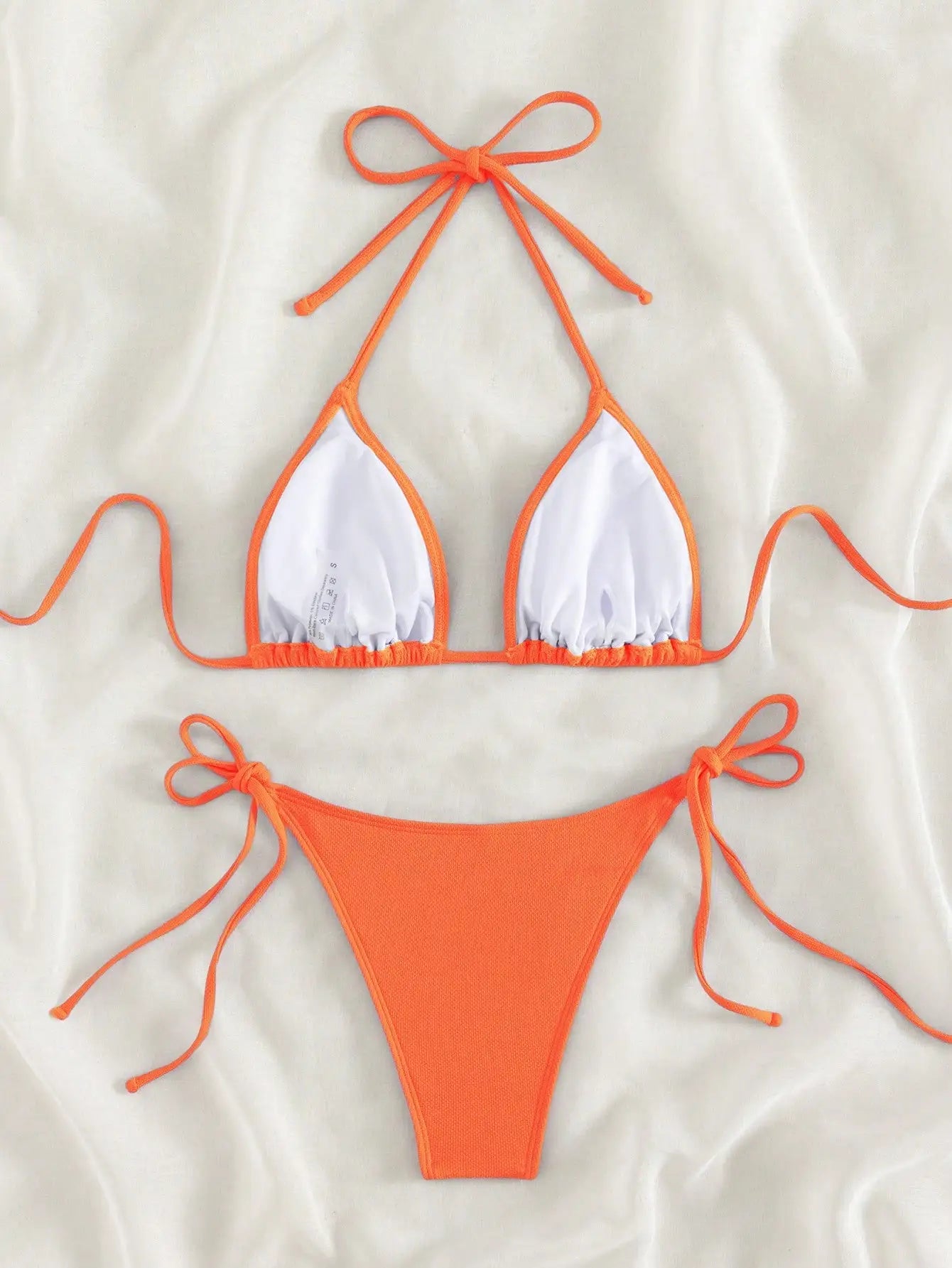 Split Bikini Set Orange