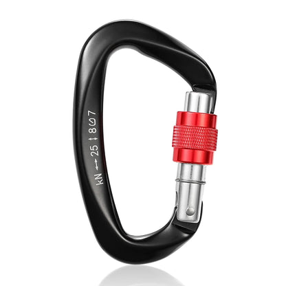 D Shaped Lock Carabiner UIAA/CE