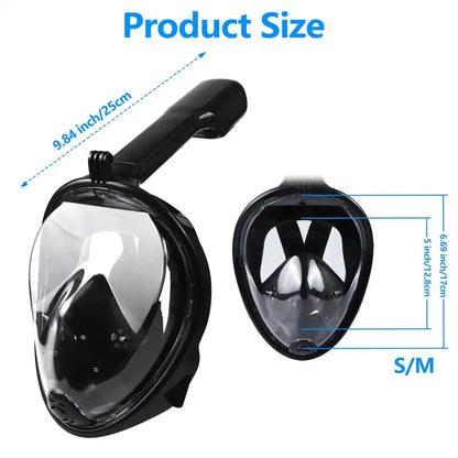 Full View Face Mask Snorkel Set