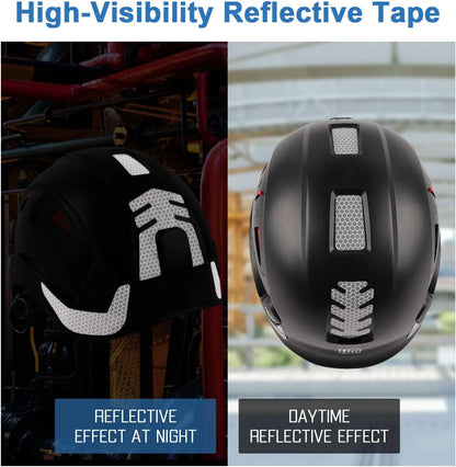 Lightweight Vented Safety Helmet with Visor