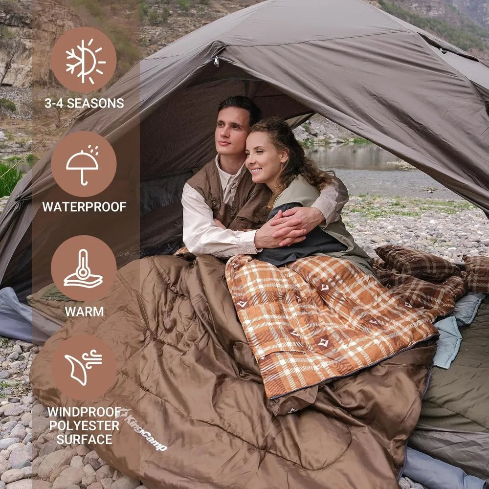 Double XXL Flannel Sleeping Bag