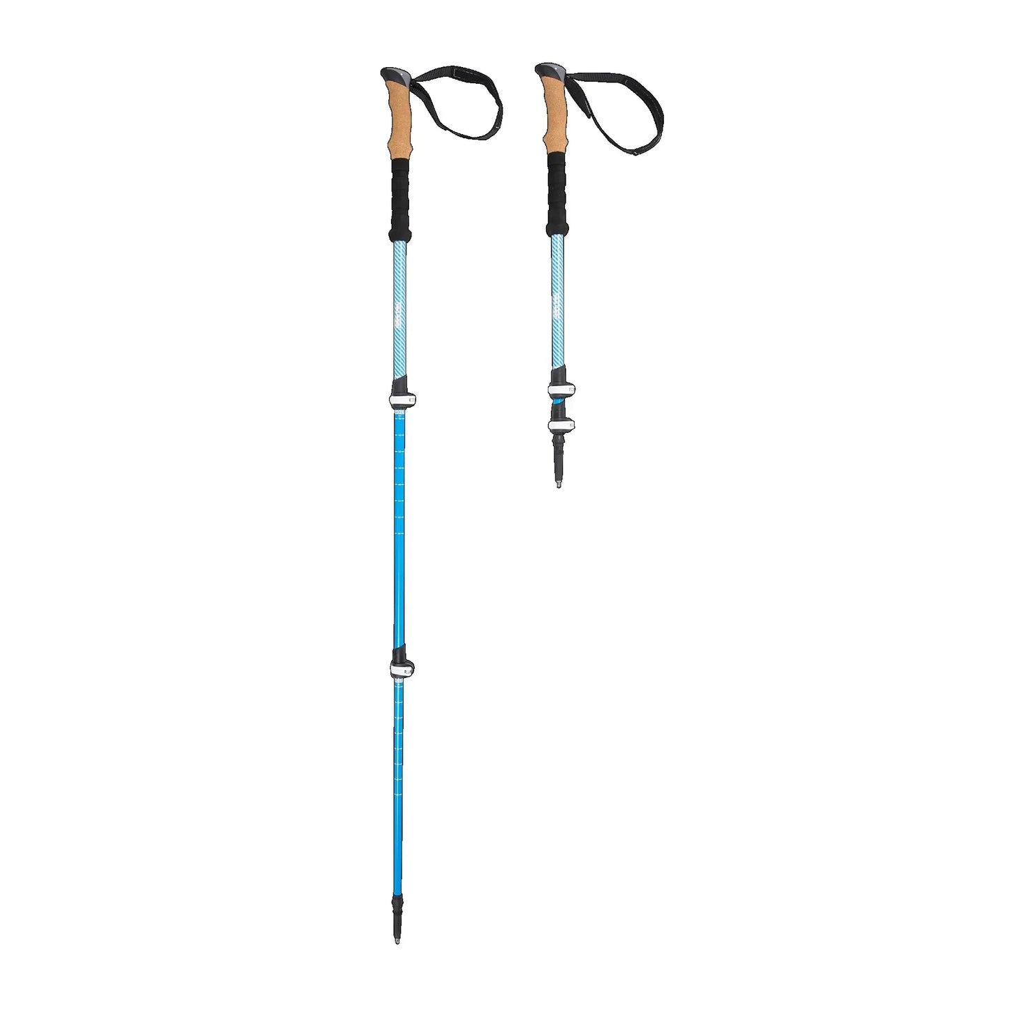 Lightweight Adjustable Carbon Fiber Trekking Poles - 2 Pack