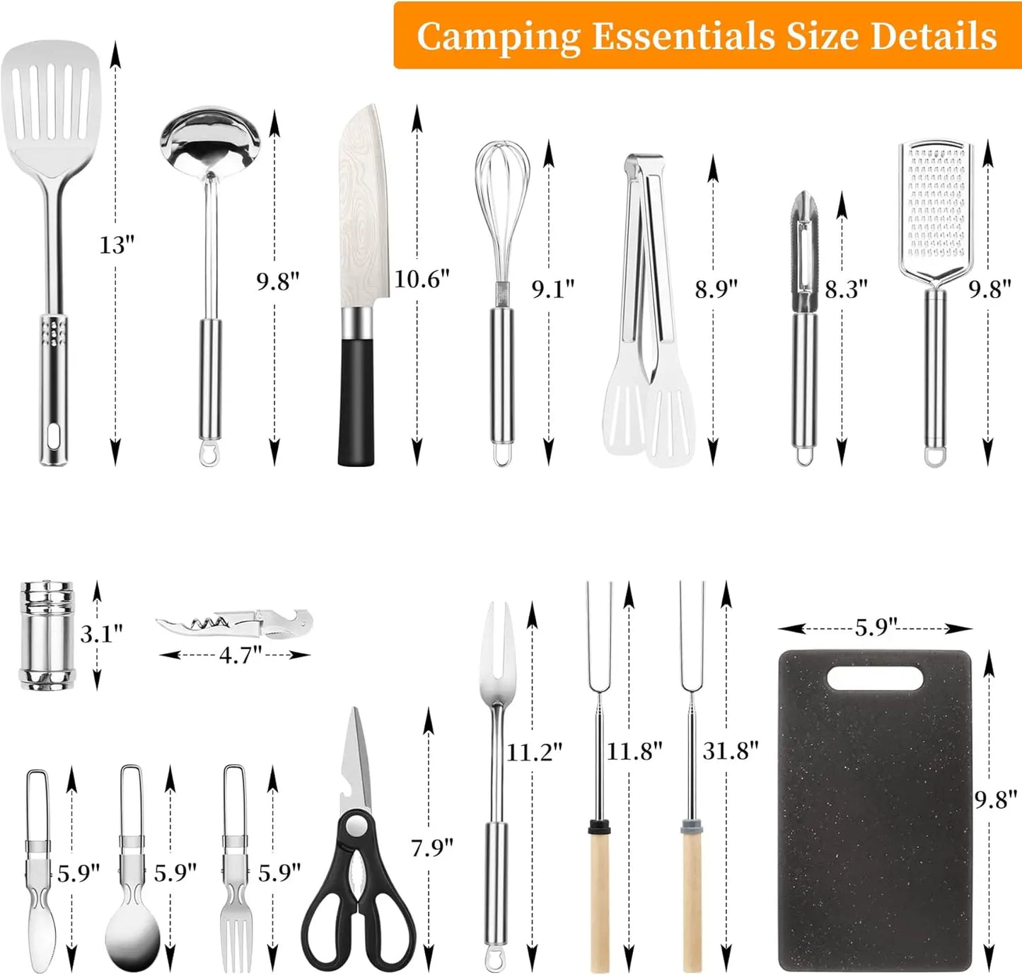 Cooking Stainless Steel Utensils Set