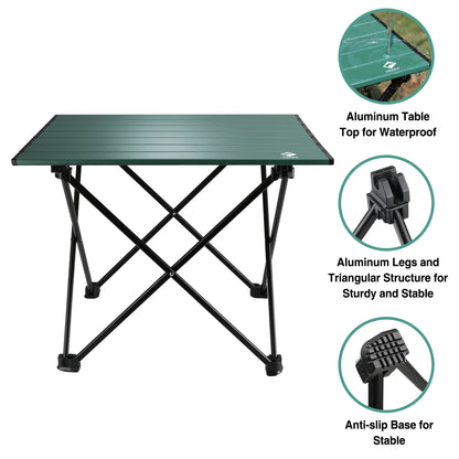 Ultralight Aluminum Folding Table, with Carry Bag