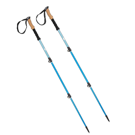 Lightweight Adjustable Carbon Fiber Trekking Poles - 2 Pack