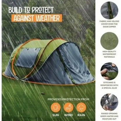 4-Person Easy Pop-Up Tent with 2 Doors