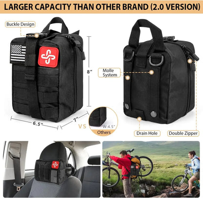 Emergency Survival Kit with First Aid 250Pcs