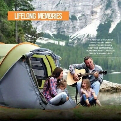 4-Person Easy Pop-Up Tent with 2 Doors