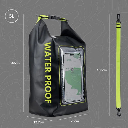 Dry Bag with Shoulder Strap & Phone Touch