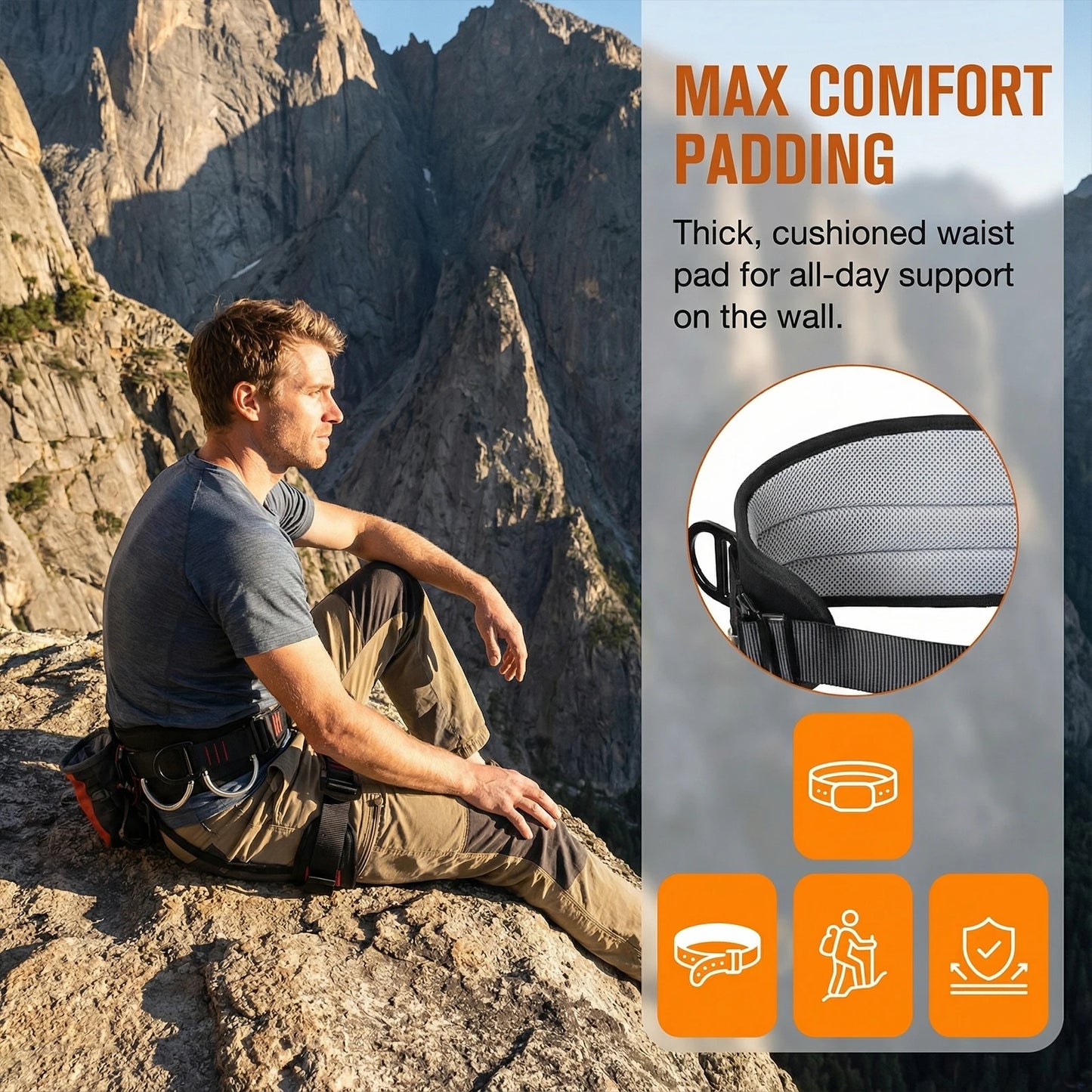 Rock Climbing Adjustable Half Body Harnesses