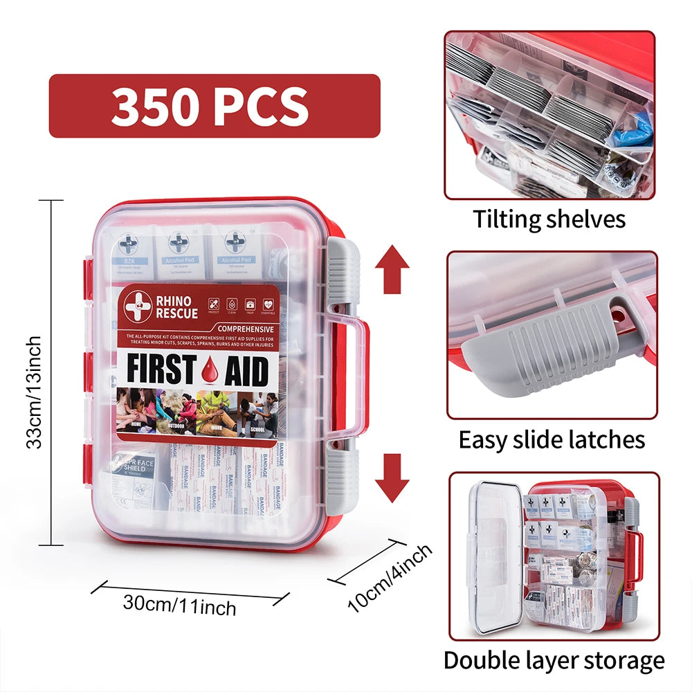 OSHA First Aid Kit, 350 Pieces