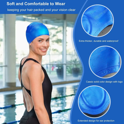 Swimming Cap with Ear Pockets