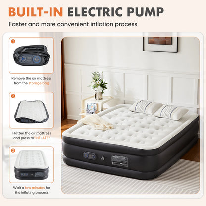 Air Mattress Double Height Non-Slip Bottom Weight