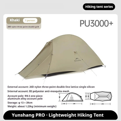 Pro Trekking Tent 20D Nylon with Floor Mat