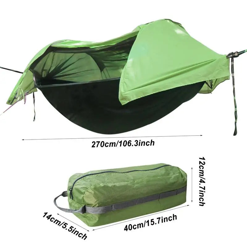 2 Person Hammock with Bug Net and Tent Tarp Kit