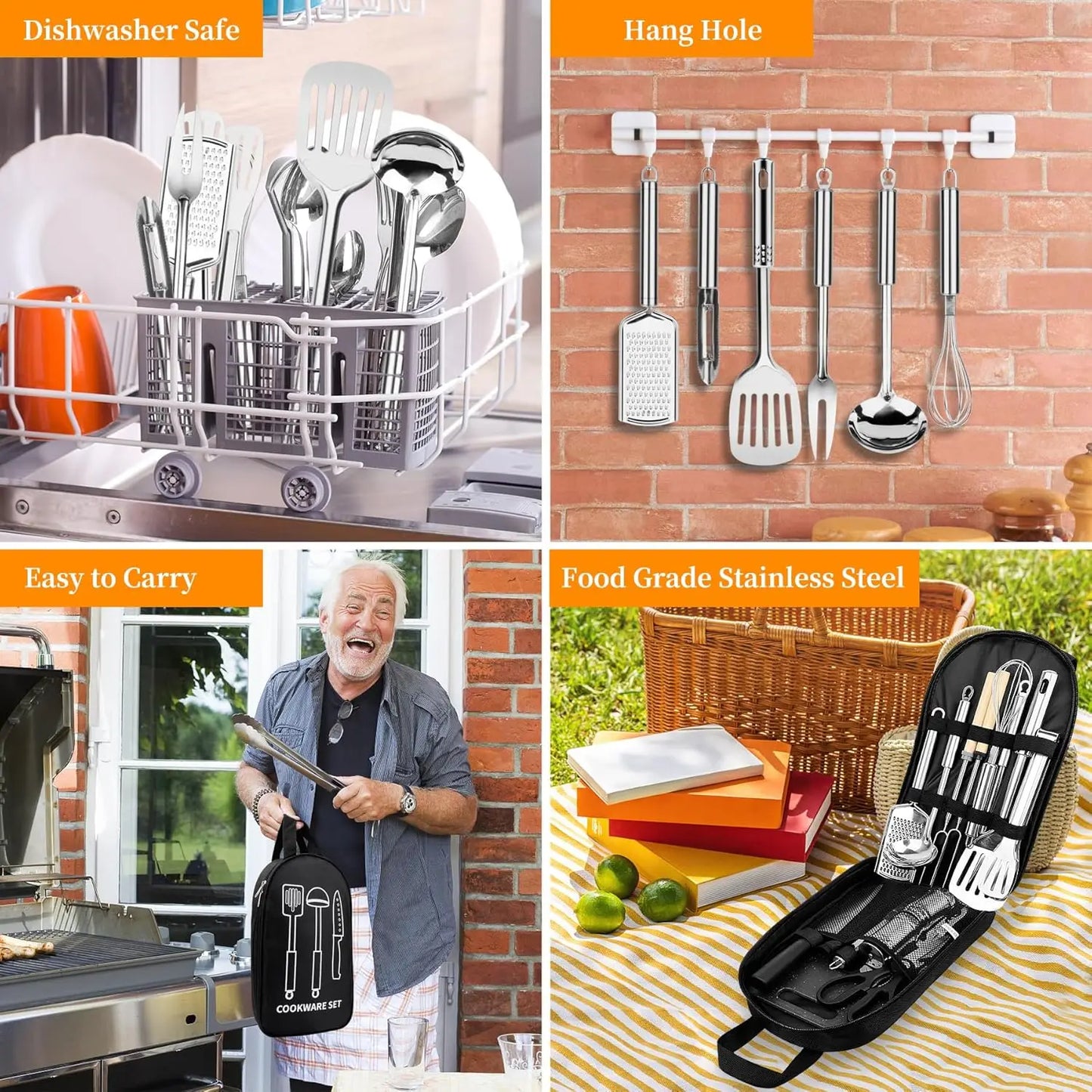 Cooking Stainless Steel Utensils Set