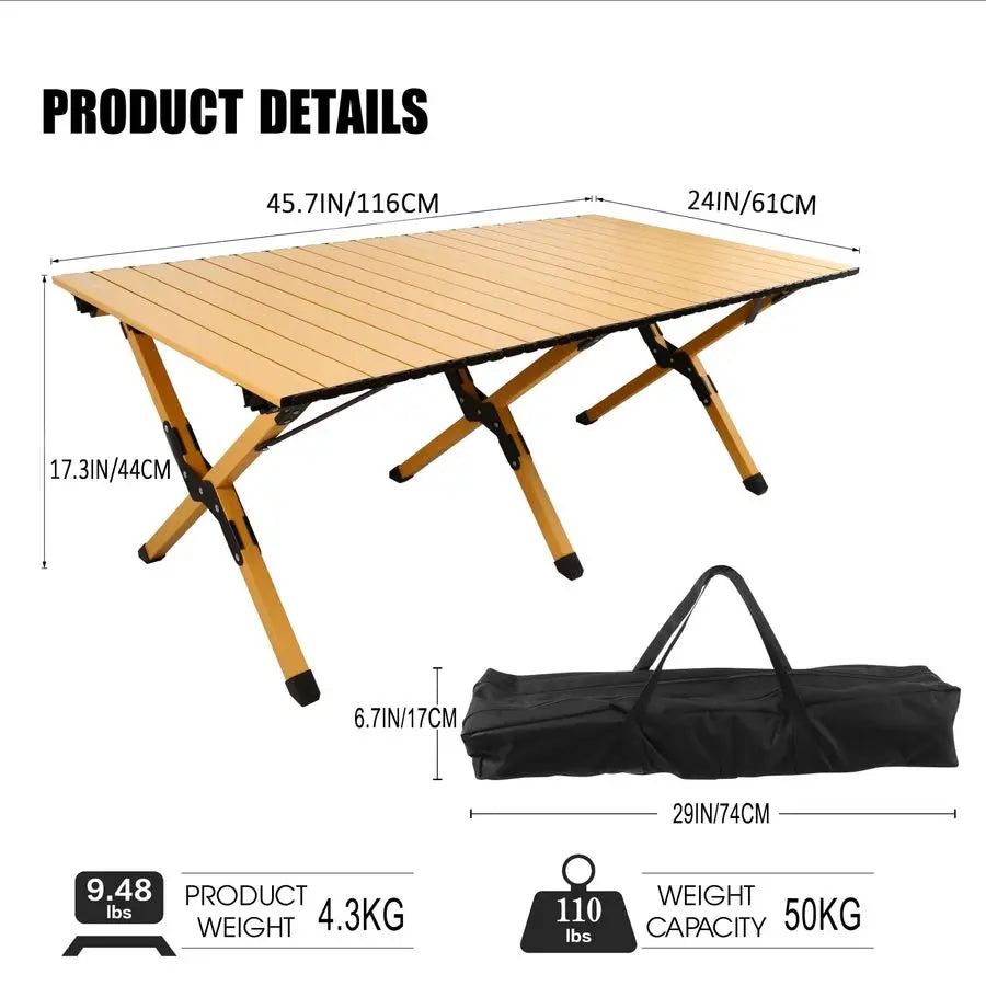 Low Portable Table & Carrying Bag