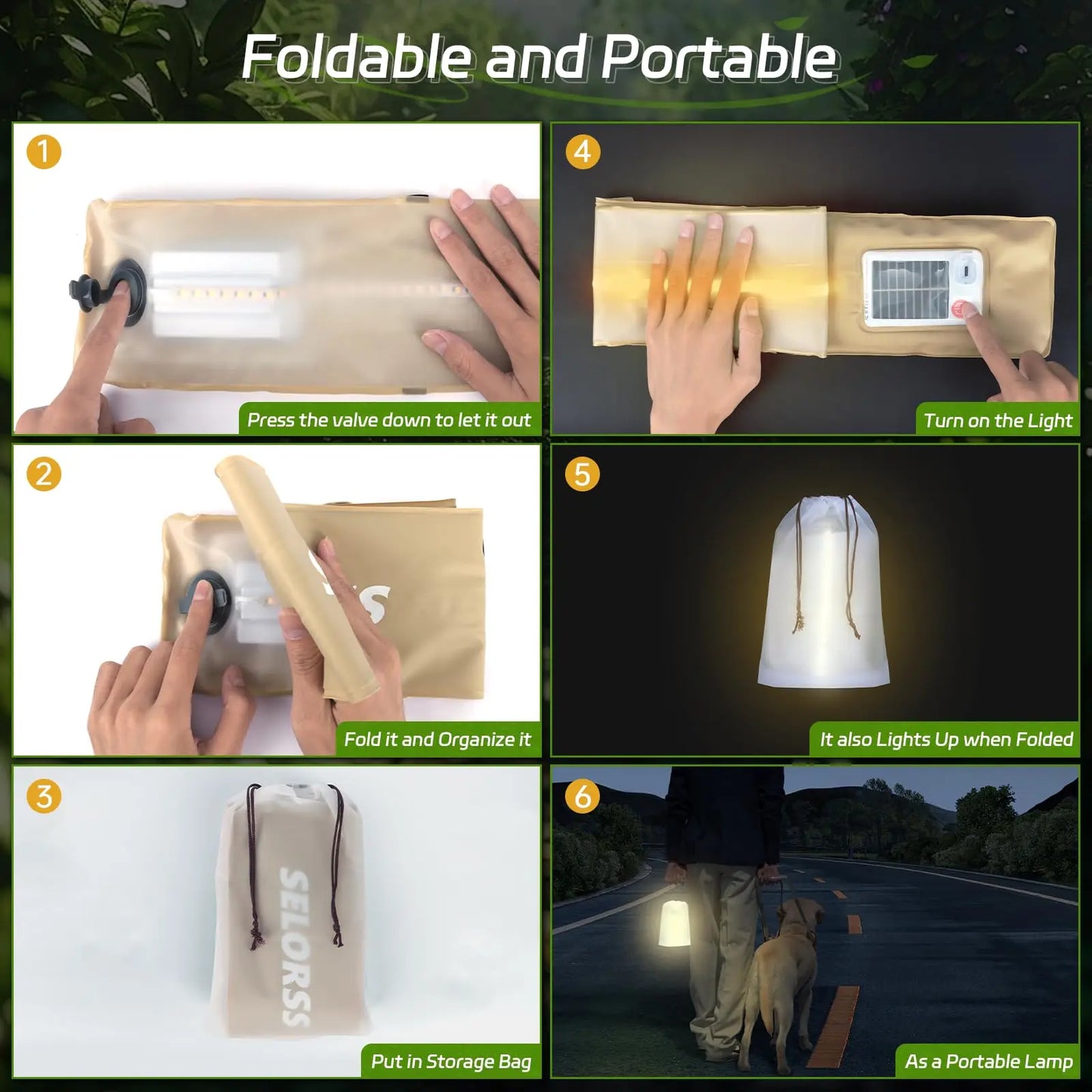 Solar Folding Camping Light