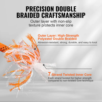 Polyester Cord Dual-Weave 3/8 1/2in 48-Strand 120ft