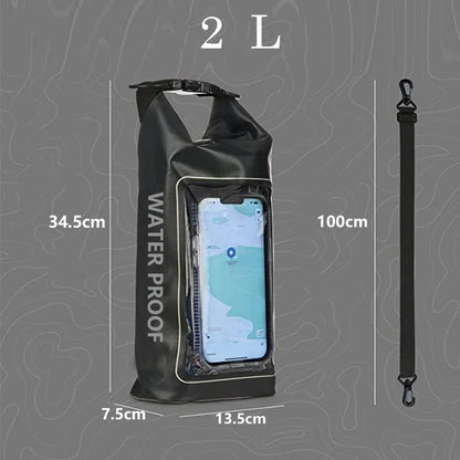 Dry Bag with Shoulder Strap & Phone Touch
