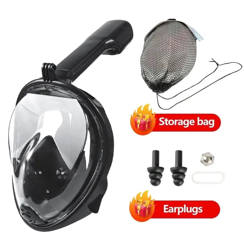 Full View Face Mask Snorkel Set