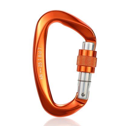 D Shaped Lock Carabiner UIAA/CE