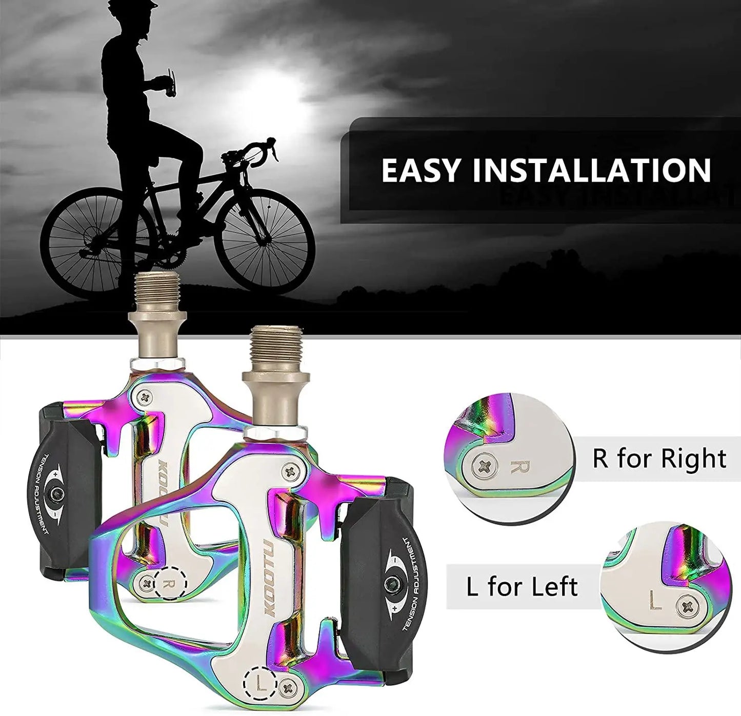 Clip-On Pedals with Sealed Bearings